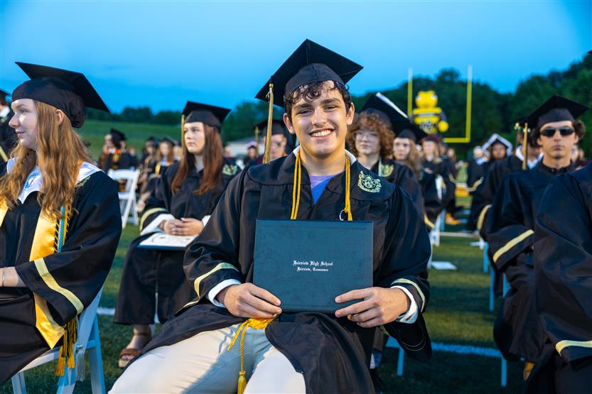 Students celebrate graduating